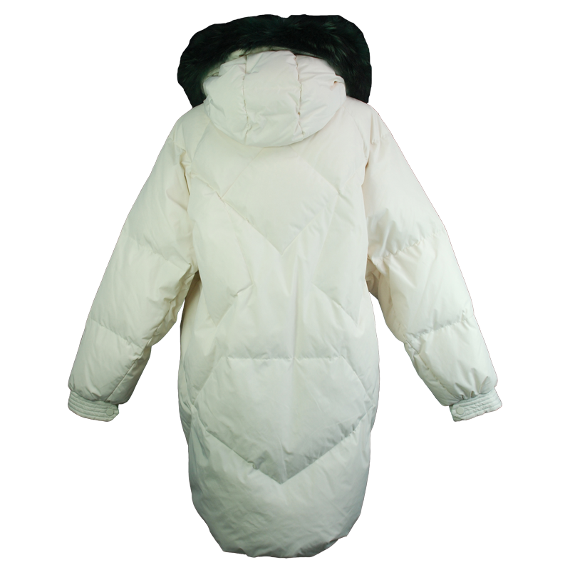 Heavy long customized windproof extreme cold weather coats womens waterproof puffer jacket with hood